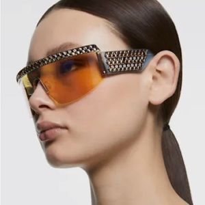 New Swarovski Women’s Sunglasses crystal Mask, Gradient tint, SK0363 30X